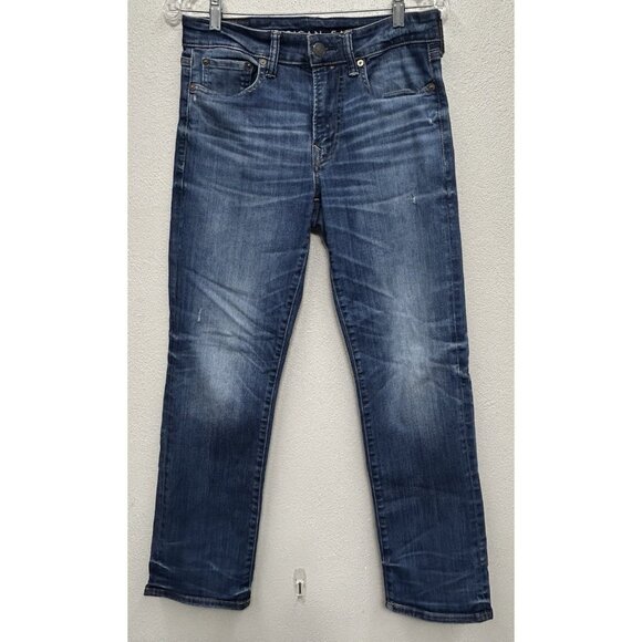 American Eagle Jeans Mens 29x30 Blue Original Straight Next Level Flex Denim - Picture 1 of 8